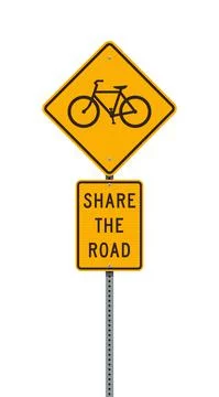 Share the road sign Stock Illustration
