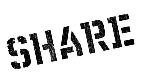 Share rubber stamp Stock Illustration