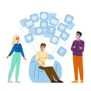 Share social bookmarking vector Stock Illustration