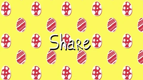 Share staying centered while dashes popping then forming arrows pointing to Video stock 329701708