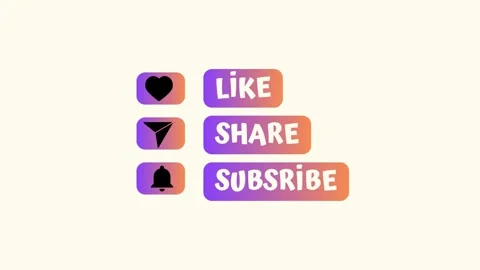 Like share subscribe channel or post video Stock Footage 242335975