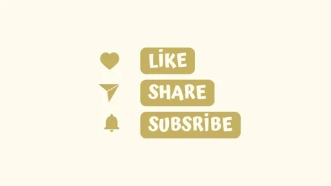 Like share subscribe channel or post video Stock Footage 242335994