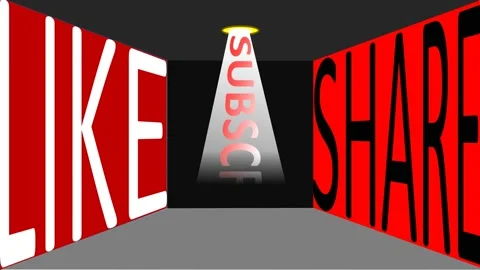 Like, share, subscribe spot light animation 動画素材 219655992
