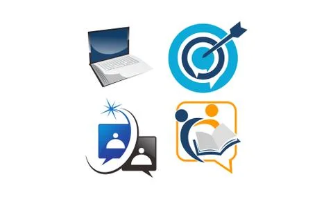 Share Success Template Set Stock-Illustration