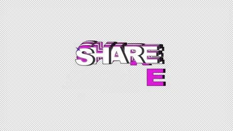 Share Text (YouTube) Stock-Footage 147737690