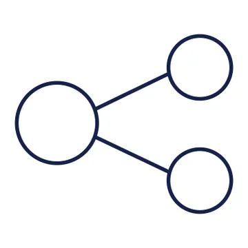 Share Thin Line Vector Icon Stock Illustration