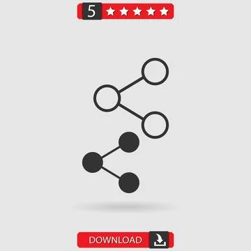 Share vector icon Stock Illustration