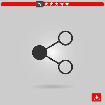 Share vector icon Stock Illustration