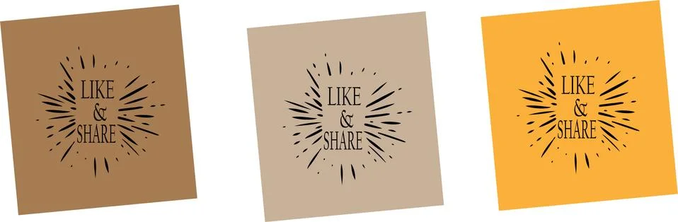 Share vector illustration on background Stock Illustration