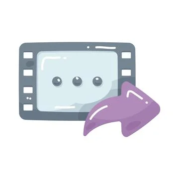 Share video Stock Illustration