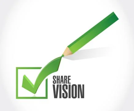 Share vision check mark illustration design Stock Illustration