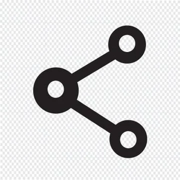 Share web icon Illustrazione stock