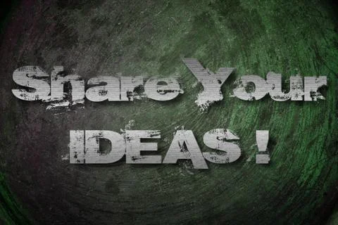 Share your ideas concept Stock Illustration