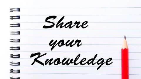 Share Your Knowledge Stock Illustration