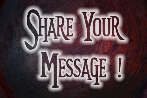 Share your message concept Stock Illustration