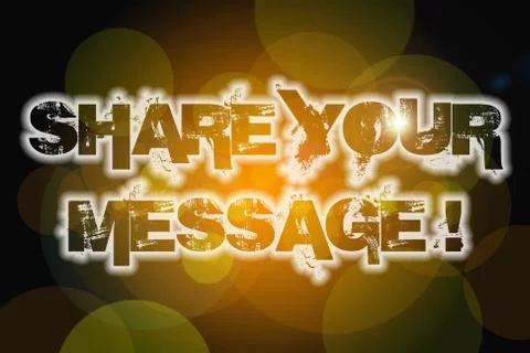 Share your message concept Stock Illustration