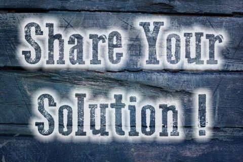 Share your solution concept Illustrazione stock
