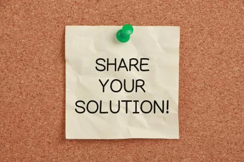 Share Your Solution Stock Photos