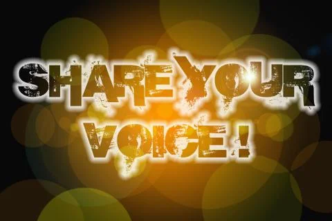Share your voice concept Stock Illustration