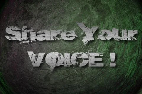 Share your voice concept Stock Illustration