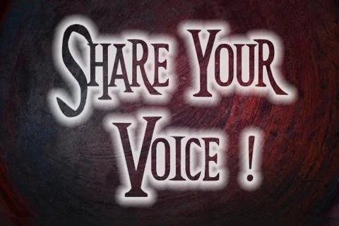 Share your voice concept Stock Illustration