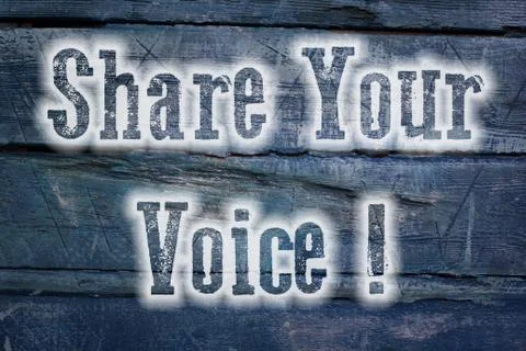 Share your voice concept Stock Illustration
