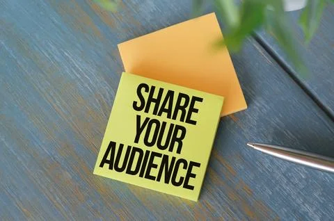 Share your voice notepad with text and stickers Stock Photos