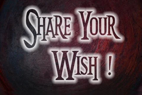 Share your wish concept Stock Illustration