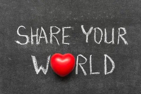 Share your world Stock Photos