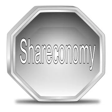 Shareconomy Button Stock Illustration