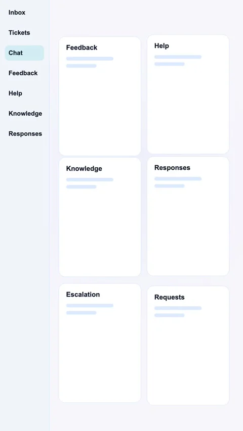 Shared Comments Panel Generic SaaS Interface Vertical Animation Stock Footage 345154226