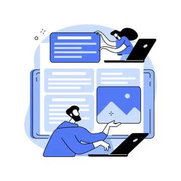 Shared document abstract concept vector illustration. Illustrazione stock