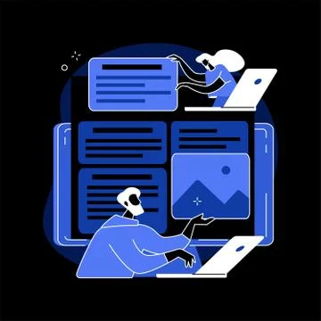 Shared document abstract concept vector illustration. Stockillustratie