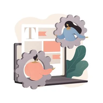 Shared document abstract concept vector illustration. 스톡 일러스트