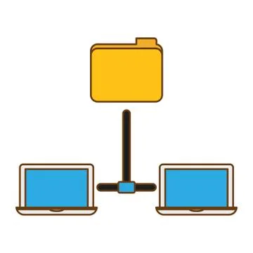 Shared documents data center related 库存插图