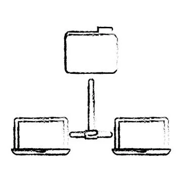 Shared documents data center related 스톡 일러스트