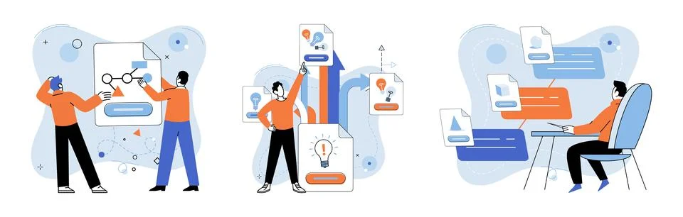 Shared file. The shared file concept promotes efficient sharing and Stock Illustration