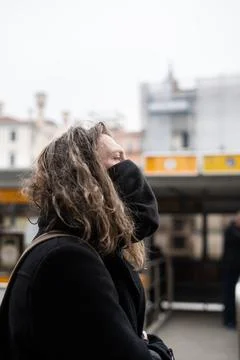 A shared flat under the Coronavirus outbreak, Venice, Italy - 23 Feb 2020 스톡 사진