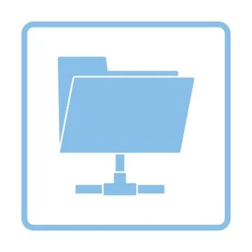 Shared folder icon Stock Illustration