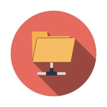 Shared folder icon Stock Illustration