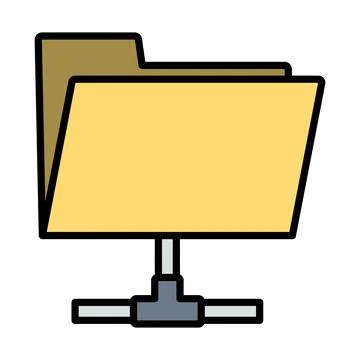 Shared Folder Icon Stock Illustration