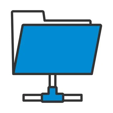 Shared Folder Icon Stock Illustration