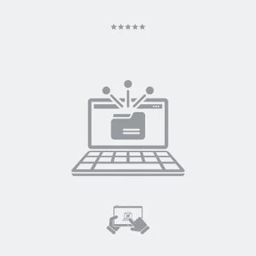 Shared folder icon, shared folder vector, shared folder symbol, shared folder Stock Illustration