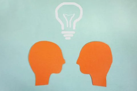 Shared idea Stock Photos