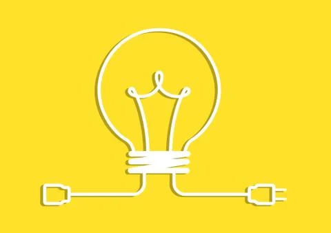 Shared idea with plug Stock Illustration