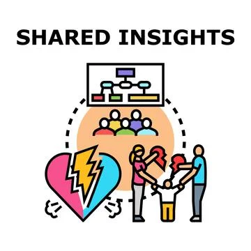 Shared insights for conflict resolution and family therapy Stock Illustration