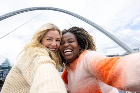 Shared Laughter in a Selfie Фото