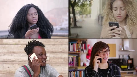 Shared Navigations: A Split-Screen Smartphone Journey Video stock 267818787