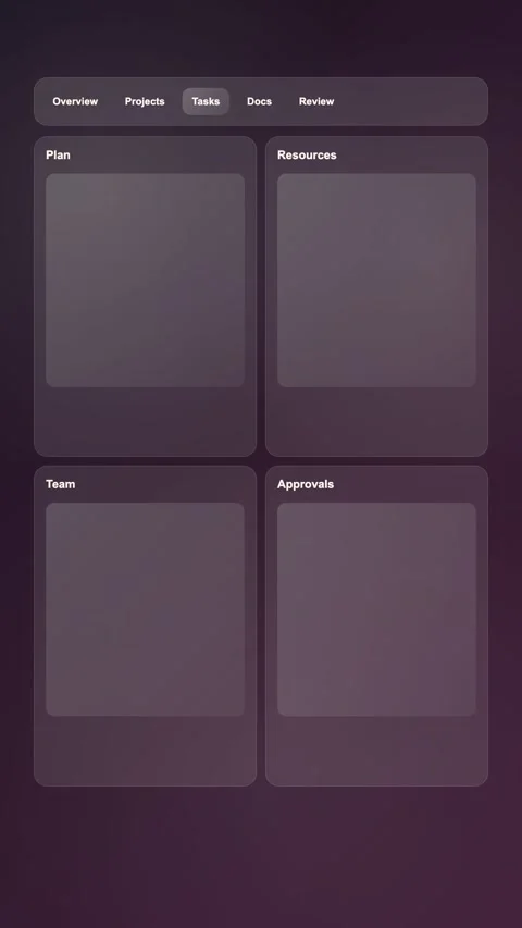 Shared Project Portal Premium Gradient SaaS Interface Vertical Animation Stock Footage 345154454