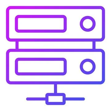 Shared server Icon. User interface Vector Illustration, As a Simple Vector .. Stock Illustration